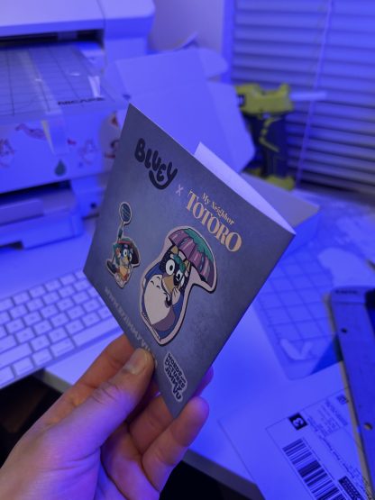 Bluey x Totoro Vinyl Sticker - Image 2